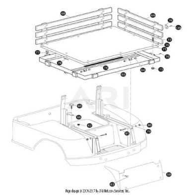 Soporte, Retenedor De Porton Trasero