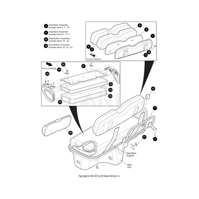 Vinilo Base Asiento Delantero