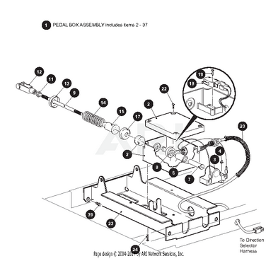 Caja Pedal Acelerador Shuttle