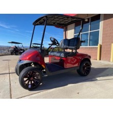 Ezgo RXV 2+2 freedom  rojo con asiento premium, techo y luna
