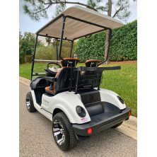 Pilot Car PC2 Blanco Standard con soporte de bolsas para golf