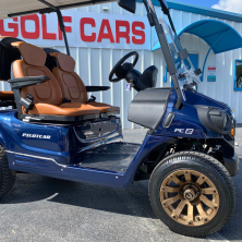 Pilot Car PC2 Azul Standard con soporte de bolsas para golf