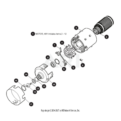 Motor Electrico 48V Shuttle, Titan, Express