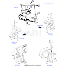 Suporte de teto traseiro Txt (75046G02)