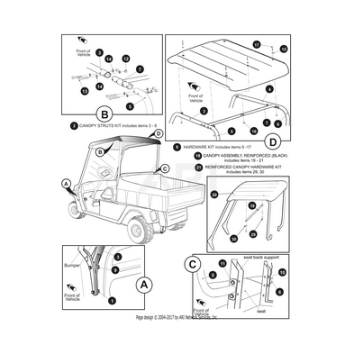 Kit de barra de teto reforçada Hauler