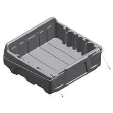 Caja De Carga Hauler 40" Plastico Negro