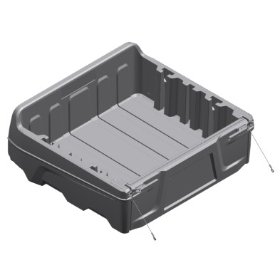 Caja De Carga Hauler 40" Plastico Negro